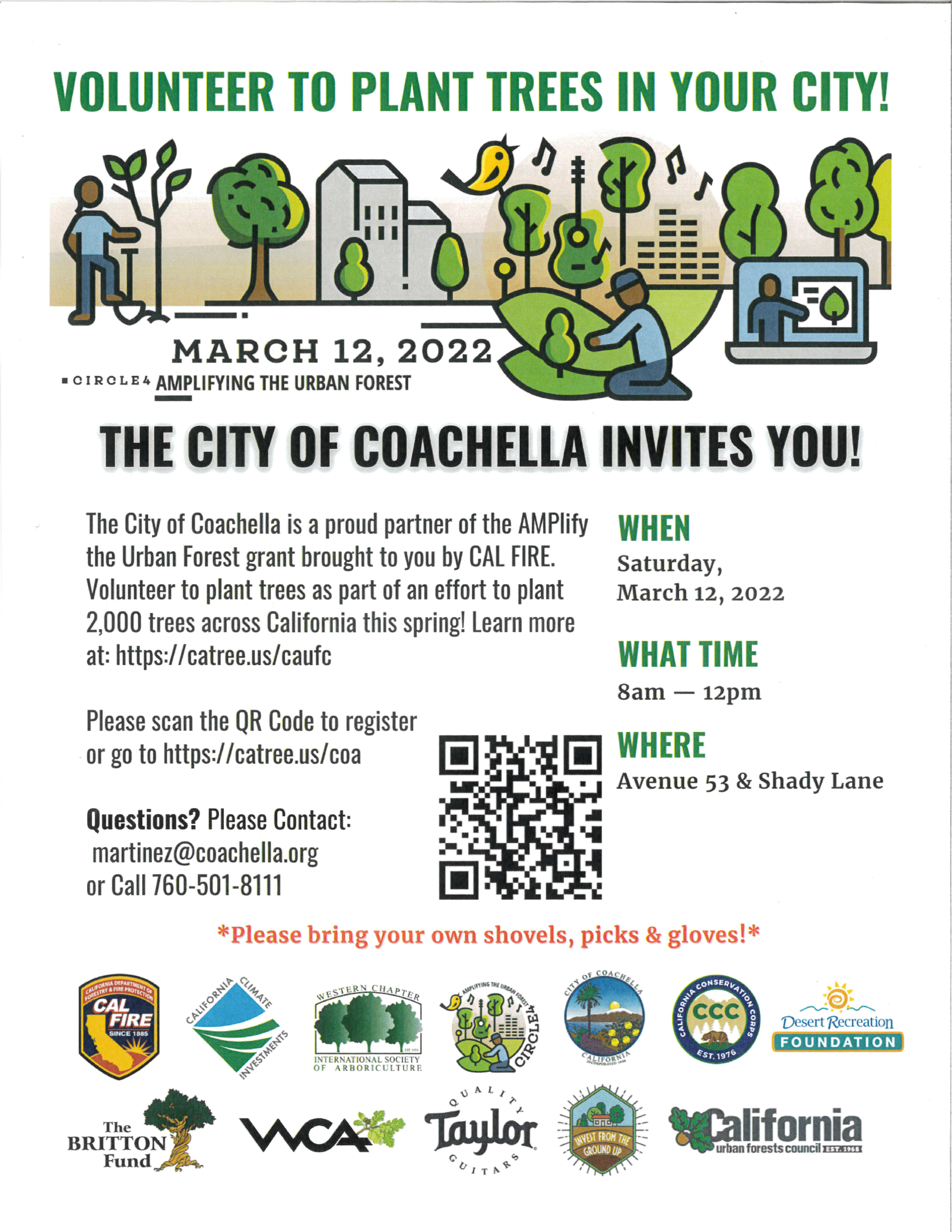 March 12th AMPlify tree planting event