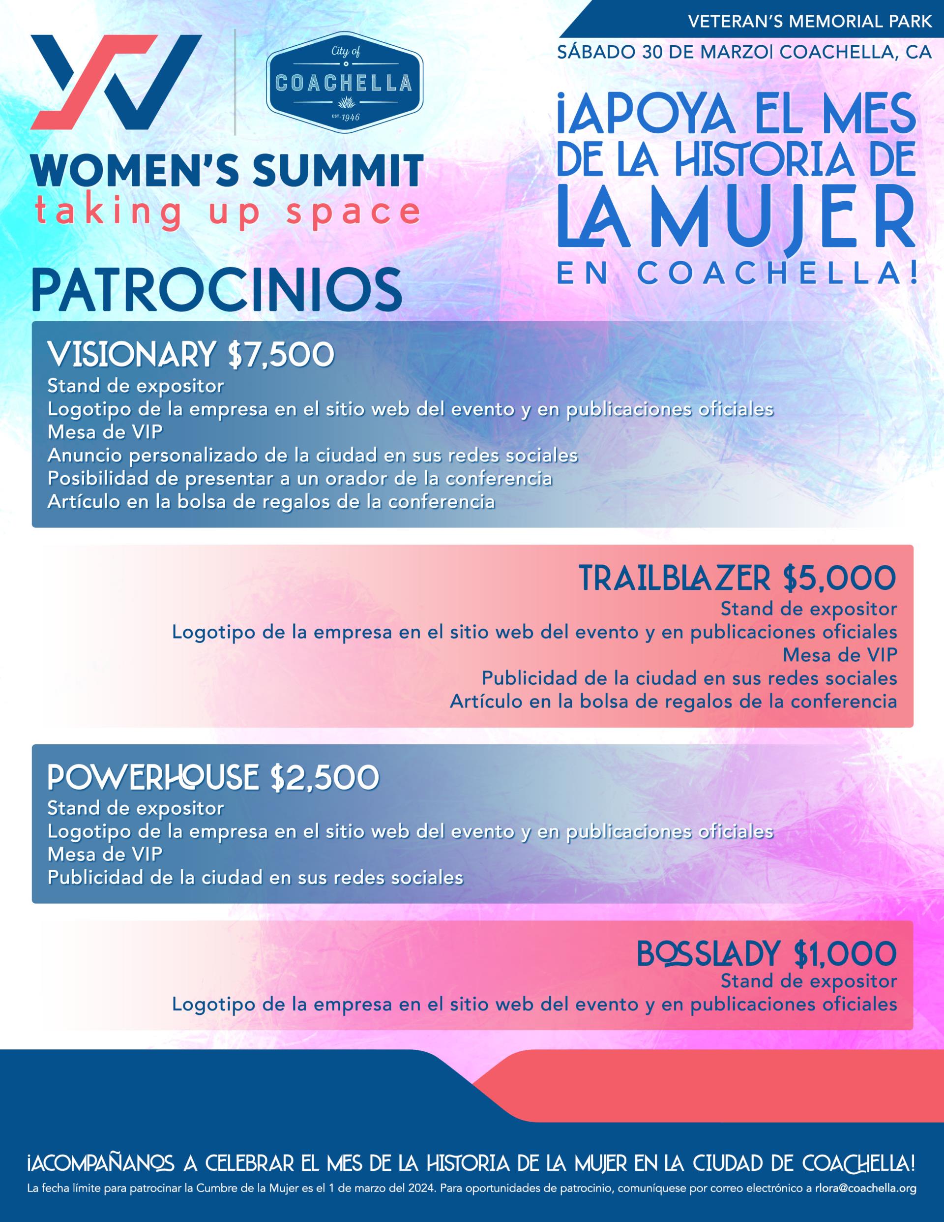 Women's Summit Sponsorship Esp